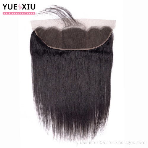 Pre Plucked Lace Frontal Hair Pieces 13X4 Brazilian Human Hair With Frontal Closure